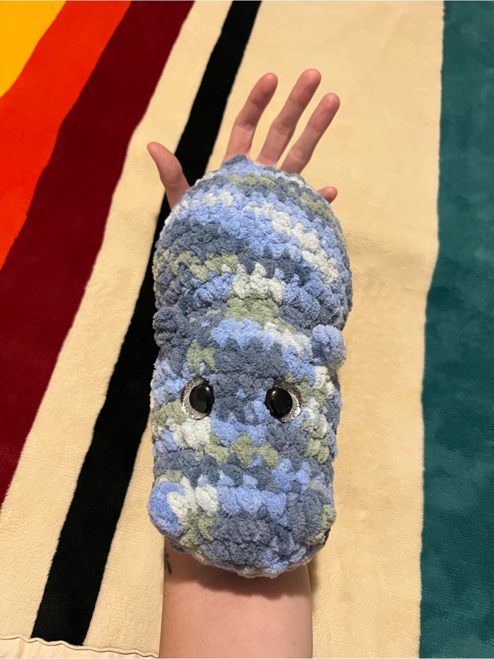 Chunky Plush Crocheted Hippo ✨